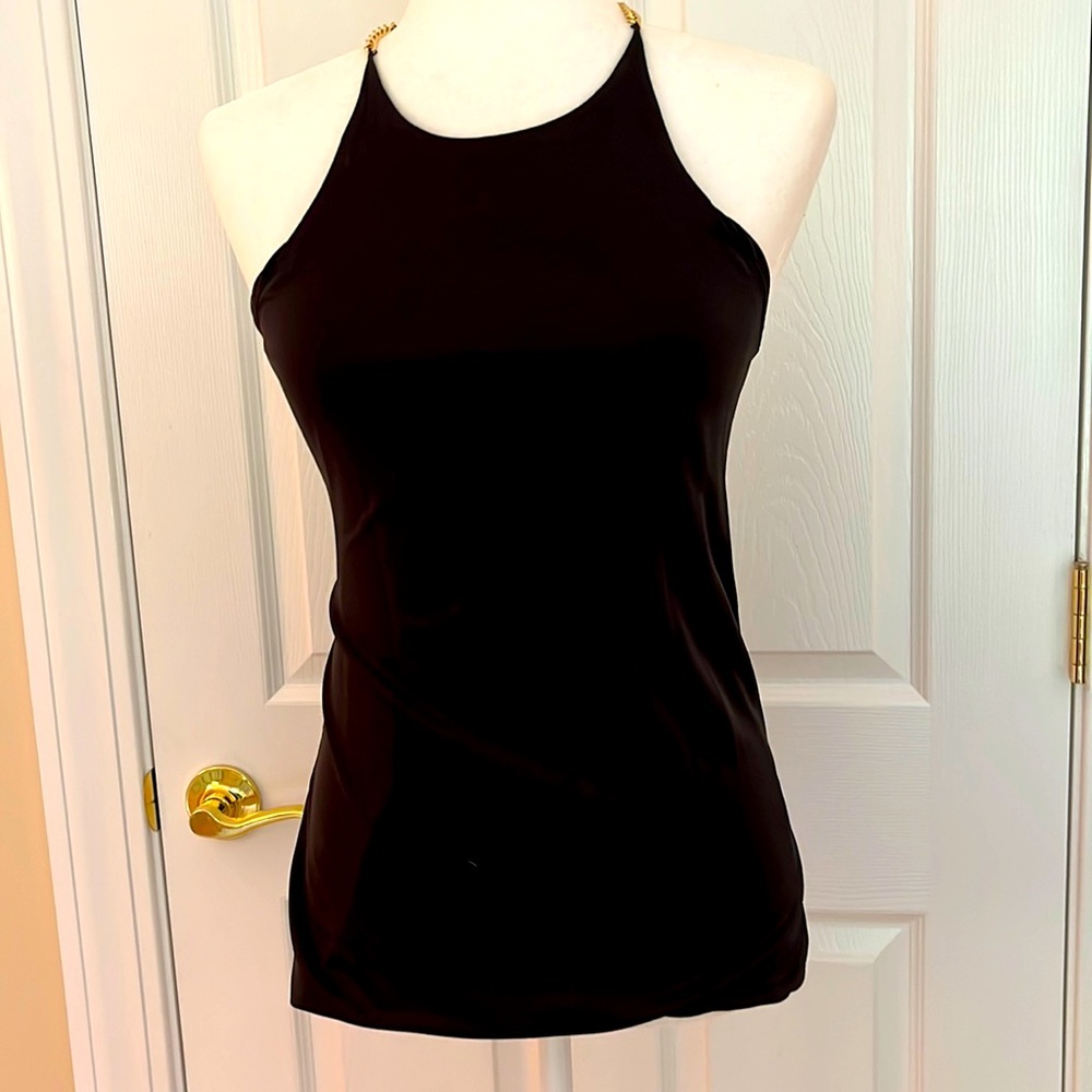 BCBGMaxAzria Chain-neck Halter